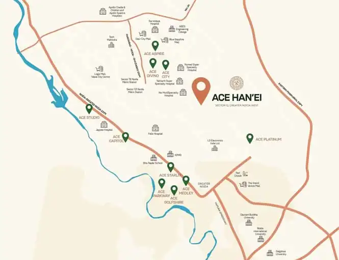 Ace Hanei Location Map